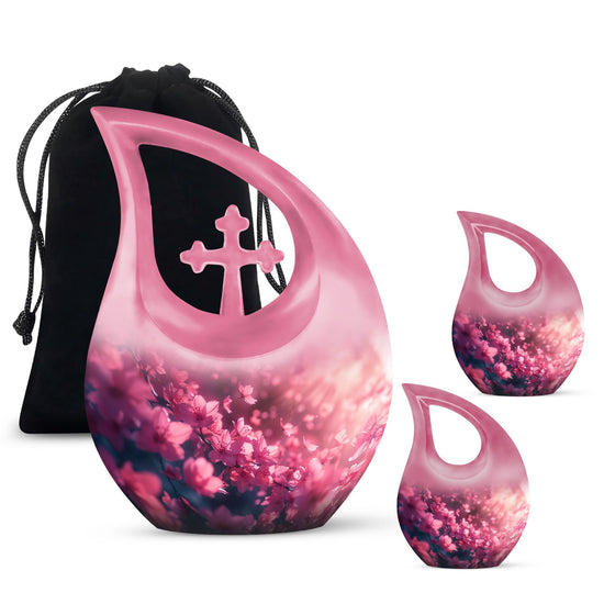 Pink Butterfly Urns For Ashes - Beautiful Urns Women