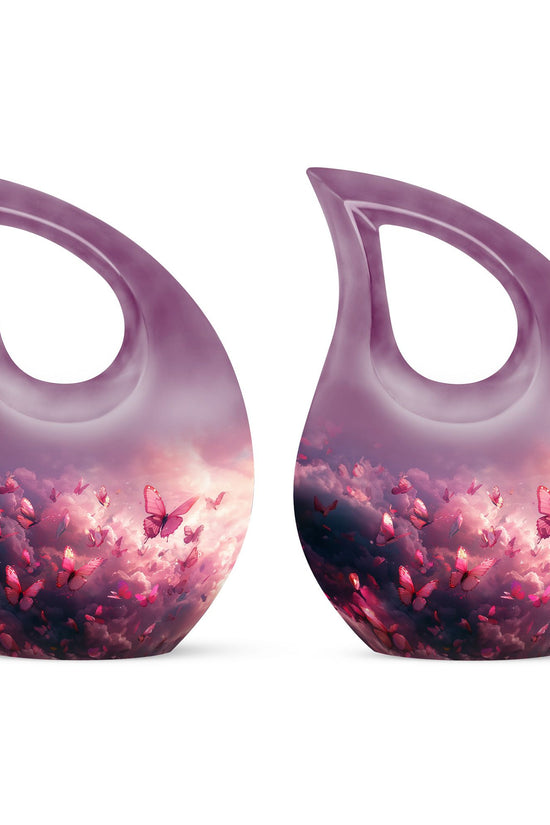 Pink Butterfly Urns For Ashes - Urns Women Human Ashes