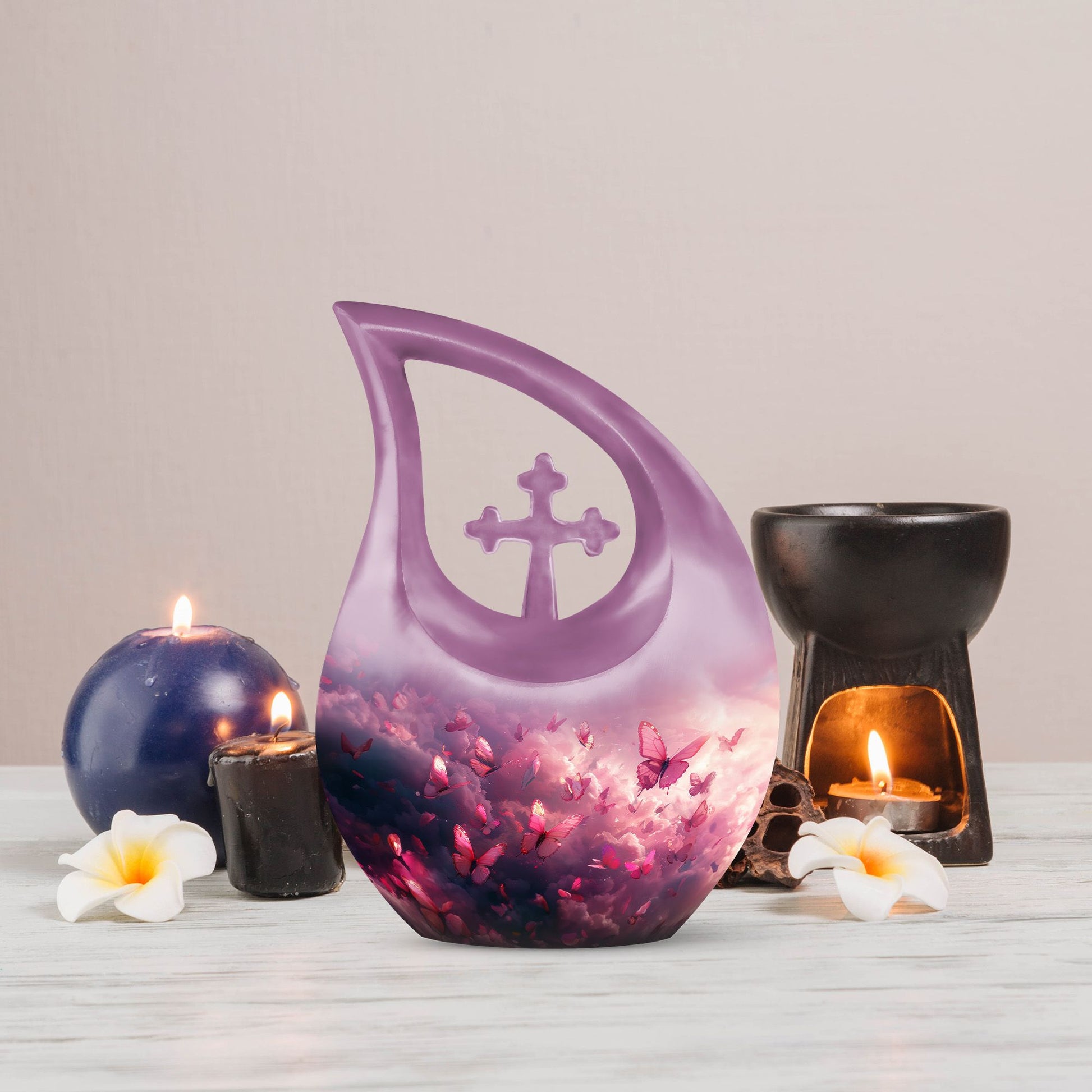 Pink Butterfly Urns For Ashes - Urns Women Human Ashes