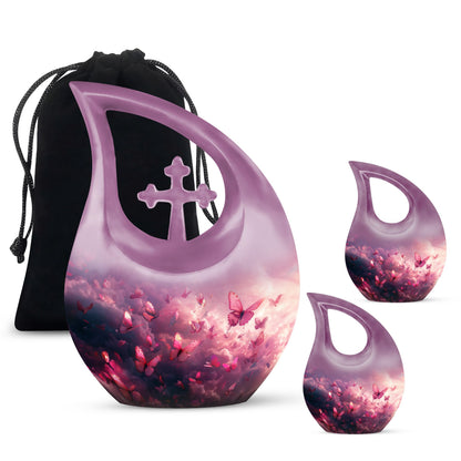 Pink Butterfly Urns For Ashes - Urns Women Human Ashes