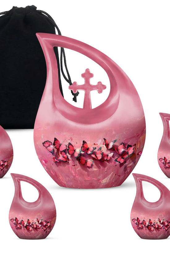 Pink Butterfly Urns For Ashes - Urn Ashes Men