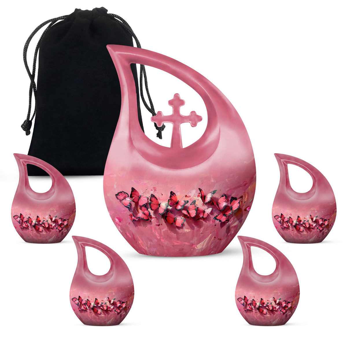 Pink Butterfly Urns For Ashes - Urn Ashes Men