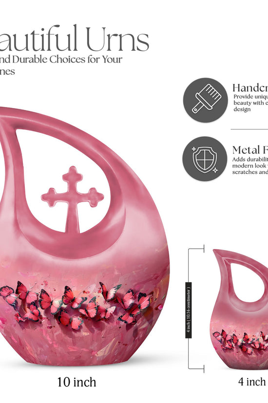 Pink Butterfly Urns For Ashes - Urn Ashes Men
