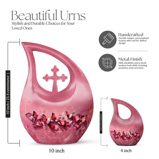 Pink Butterfly Urns For Ashes - Urn Ashes Men