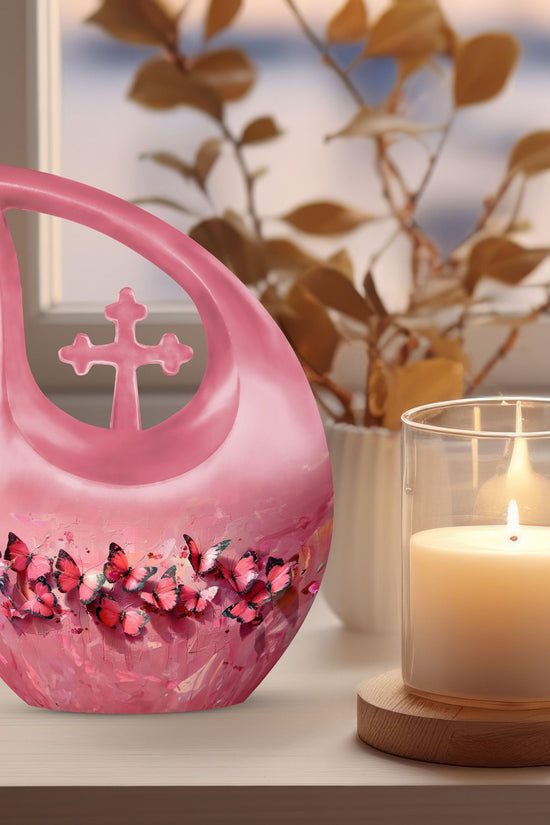Pink Butterfly Urns For Ashes - Urn Ashes Men