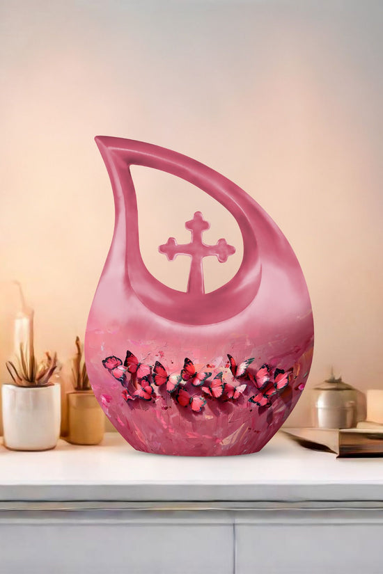Pink Butterfly Urns For Ashes - Urn Ashes Men