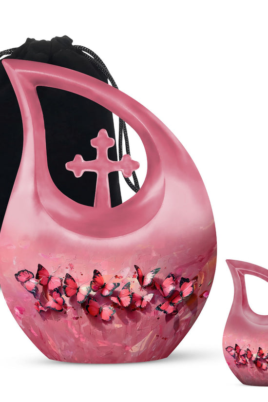 Pink Butterfly Urns For Ashes - Urn Ashes Men