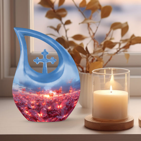 Pink Butterfly Urns For Ashes - Urn For Ashes Adult Male