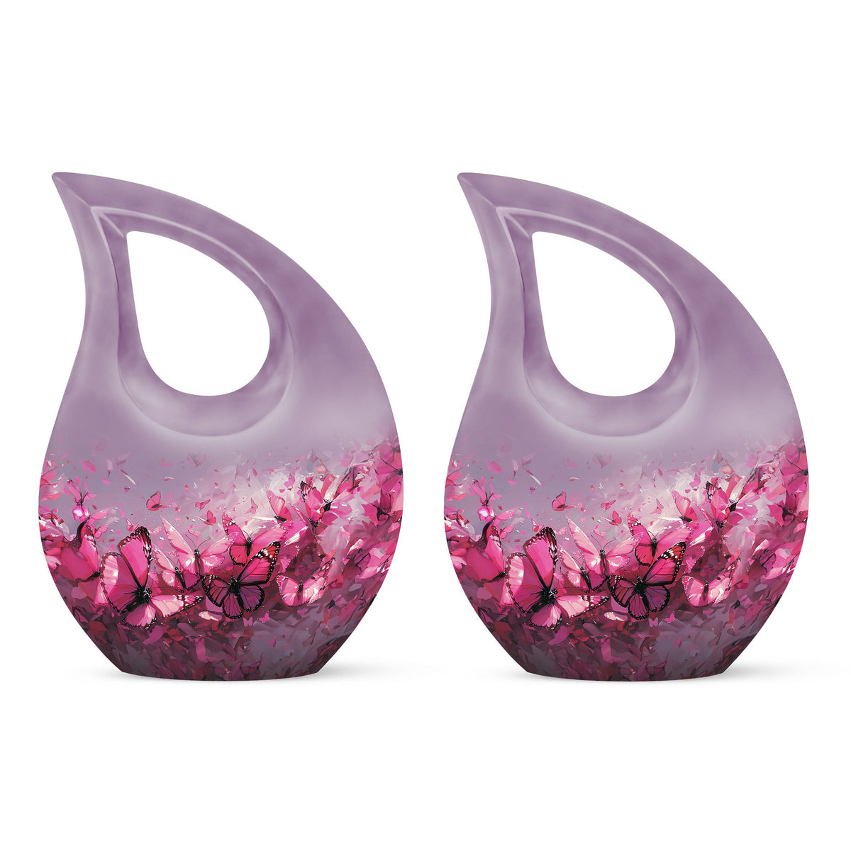 Pink Butterfly Urns For Ashes - Urns For Human Ashes Adult Female