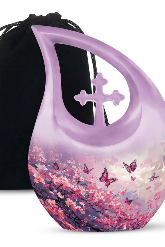 Pink Butterfly Urns For Ashes - Urns For Ashes Adult Male