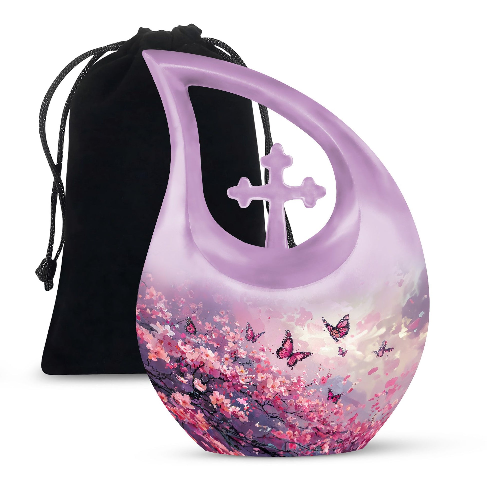 Pink Butterfly Urns For Ashes - Urns For Ashes Adult Male