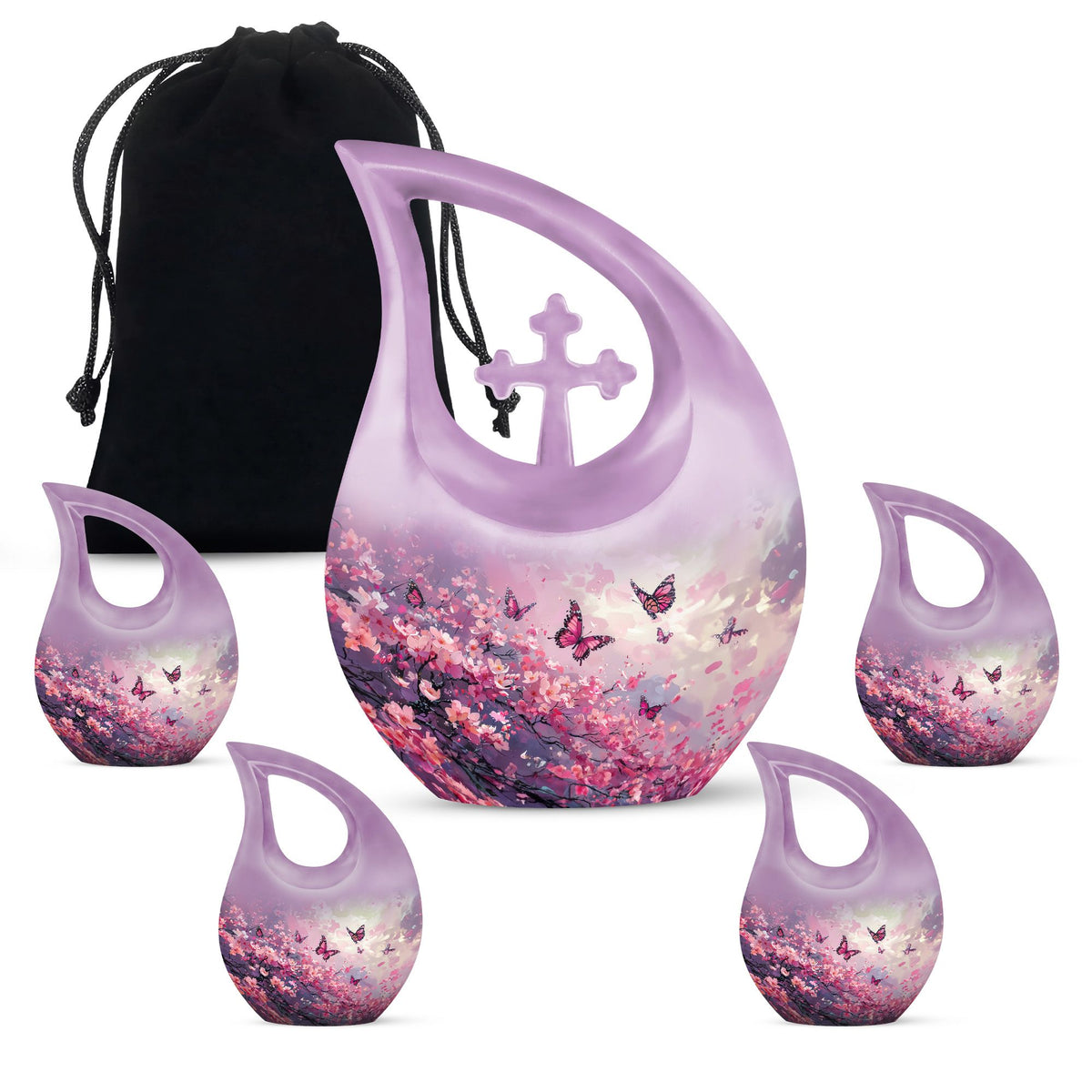 Pink Butterfly Urns For Ashes - Urns For Ashes Adult Male