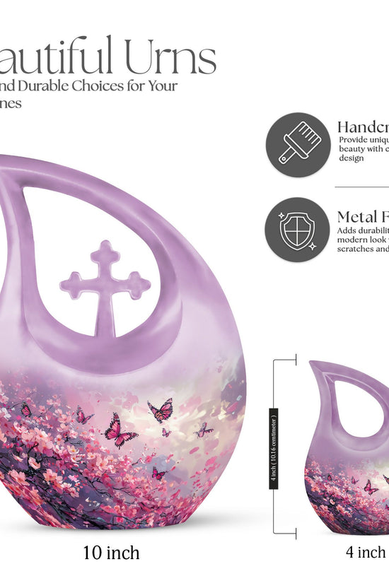 Pink Butterfly Urns For Ashes - Urns For Ashes Adult Male