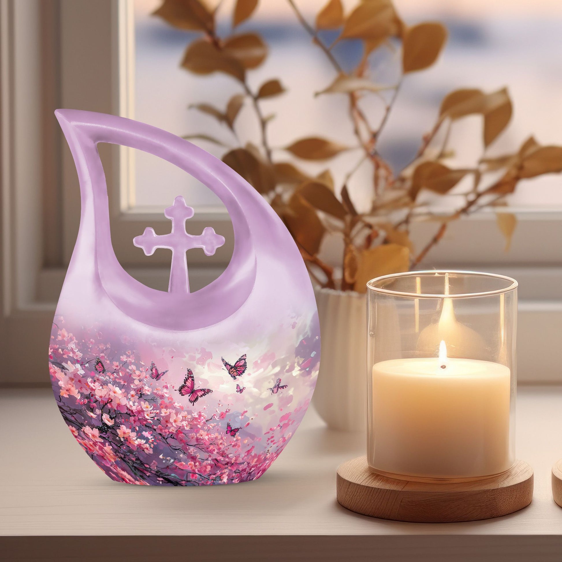 Pink Butterfly Urns For Ashes - Urns For Ashes Adult Male