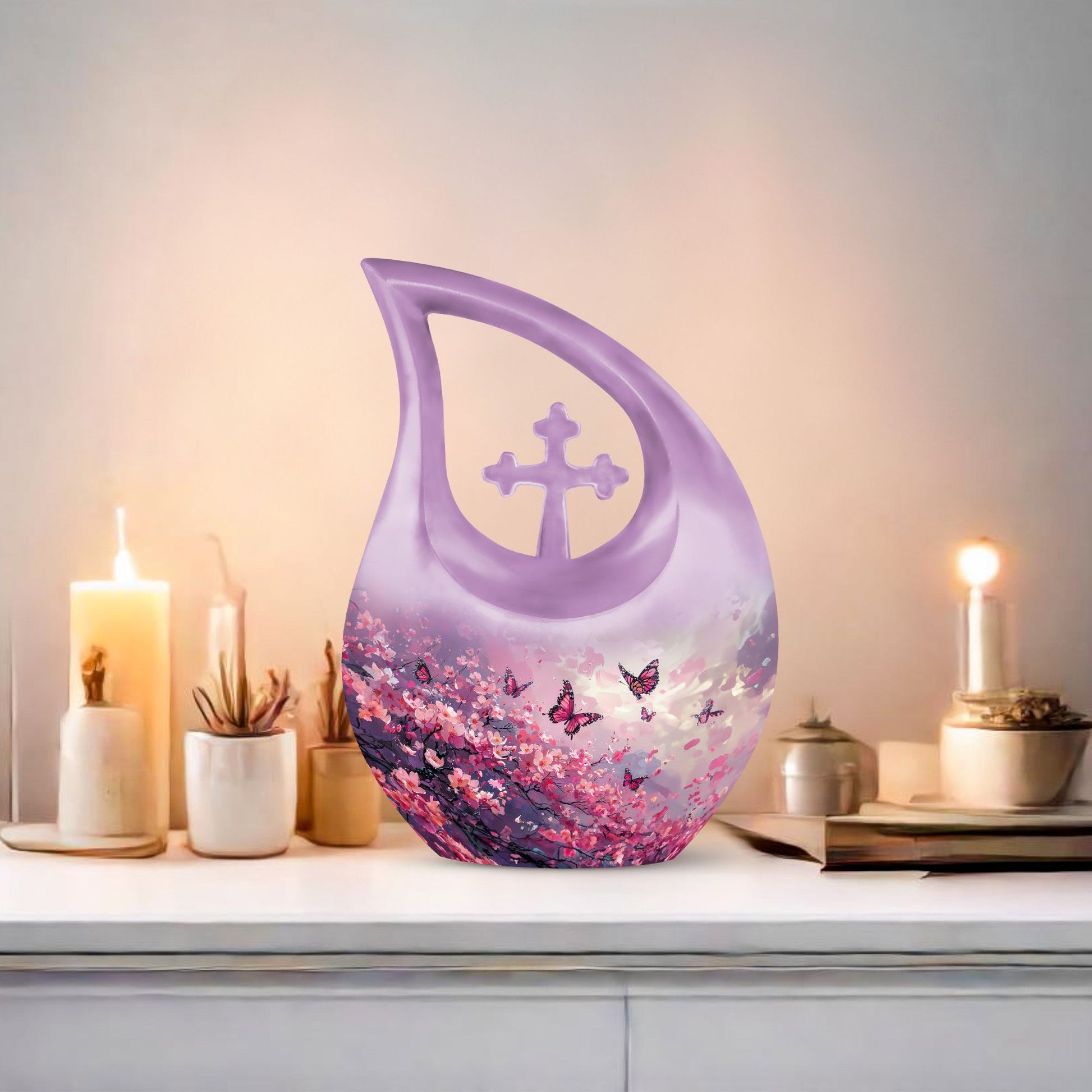 Pink Butterfly Urns For Ashes - Urns For Ashes Adult Male