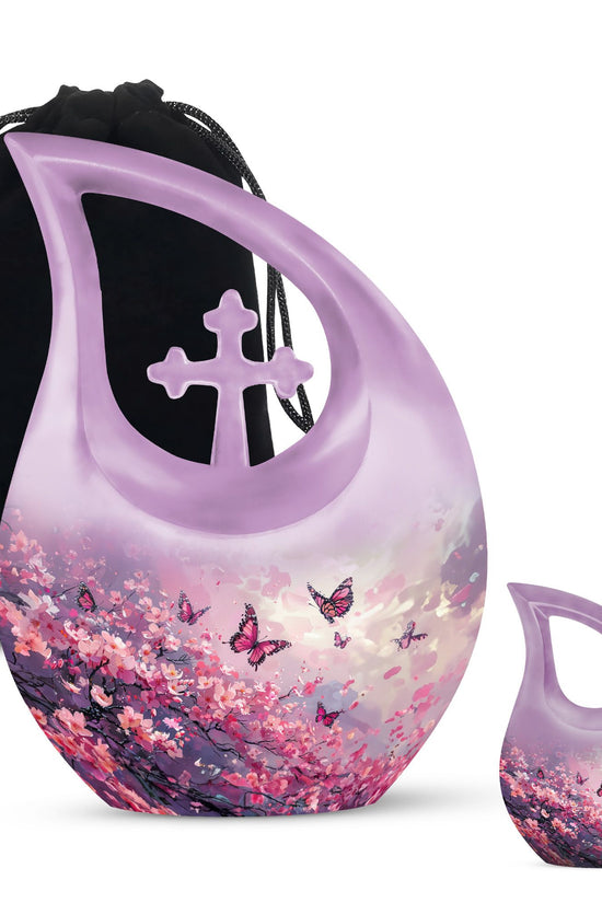 Pink Butterfly Urns For Ashes - Urns For Ashes Adult Male