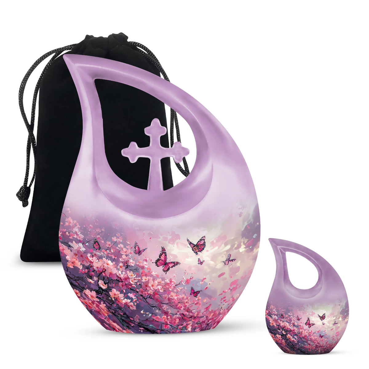 Pink Butterfly Urns For Ashes - Urns For Ashes Adult Male