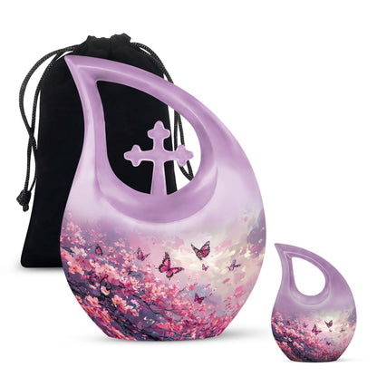 Pink Butterfly Urns For Ashes - Urns For Ashes Adult Male