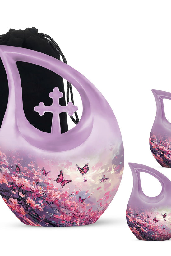 Pink Butterfly Urns For Ashes - Urns For Ashes Adult Male