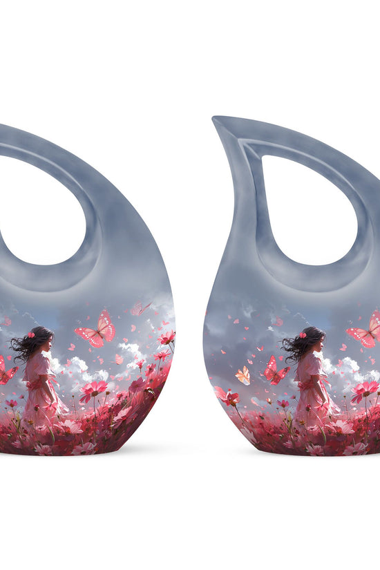 Pink Butterfly Urns For Ashes - Urn For Ashes Adult Female