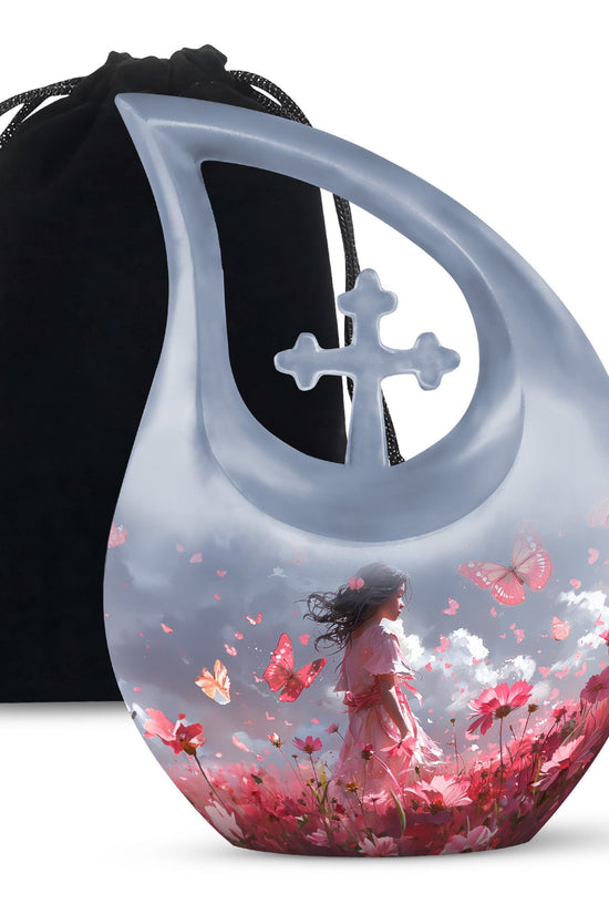 Pink Butterfly Urns For Ashes - Urn For Ashes Adult Female