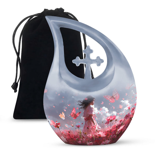 Pink Butterfly Urns For Ashes - Urn For Ashes Adult Female