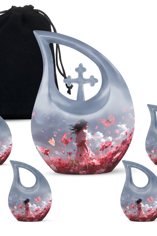 Pink Butterfly Urns For Ashes - Urn For Ashes Adult Female
