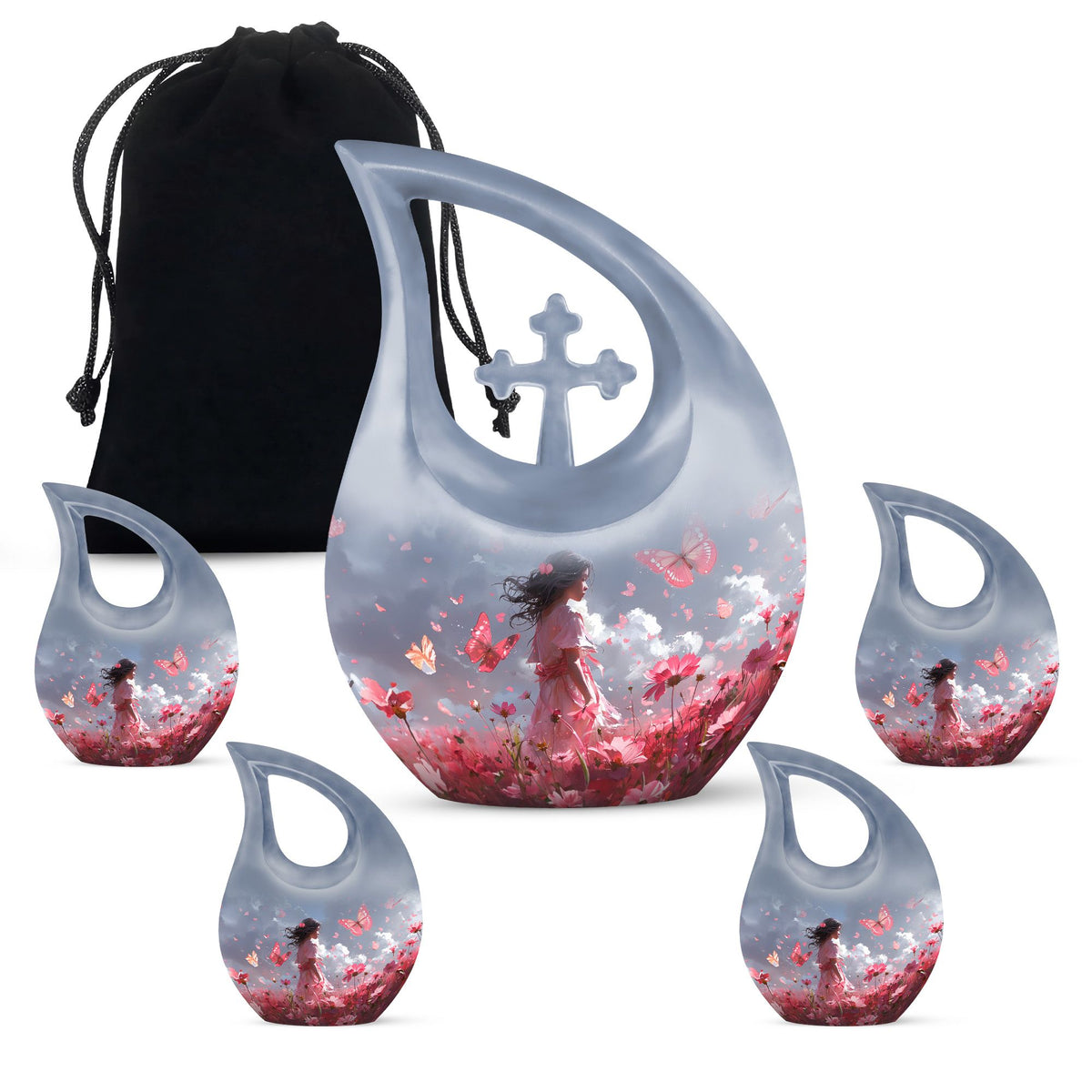 Pink Butterfly Urns For Ashes - Urn For Ashes Adult Female