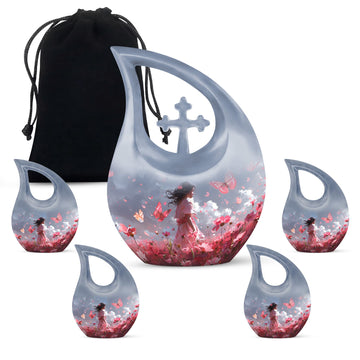 Large Urn With 4 Keepsake