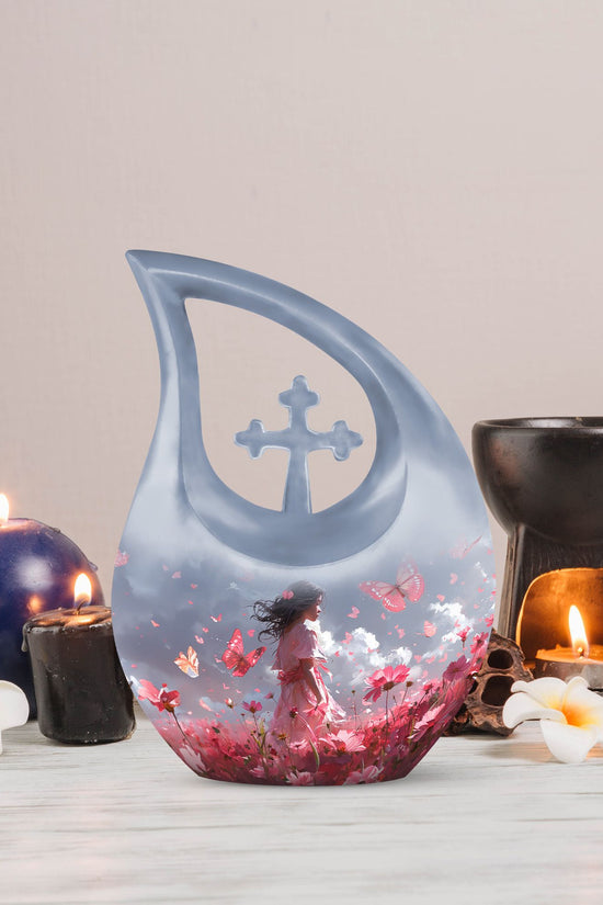 Pink Butterfly Urns For Ashes - Urn For Ashes Adult Female