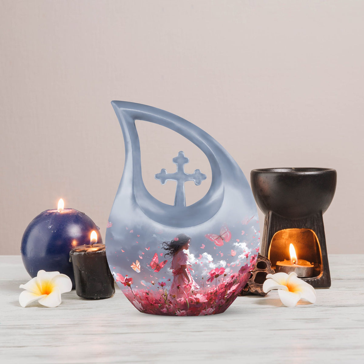 Pink Butterfly Urns For Ashes - Urn For Ashes Adult Female