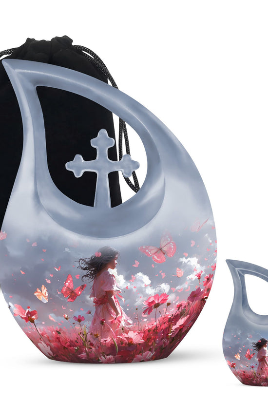 Pink Butterfly Urns For Ashes - Urn For Ashes Adult Female