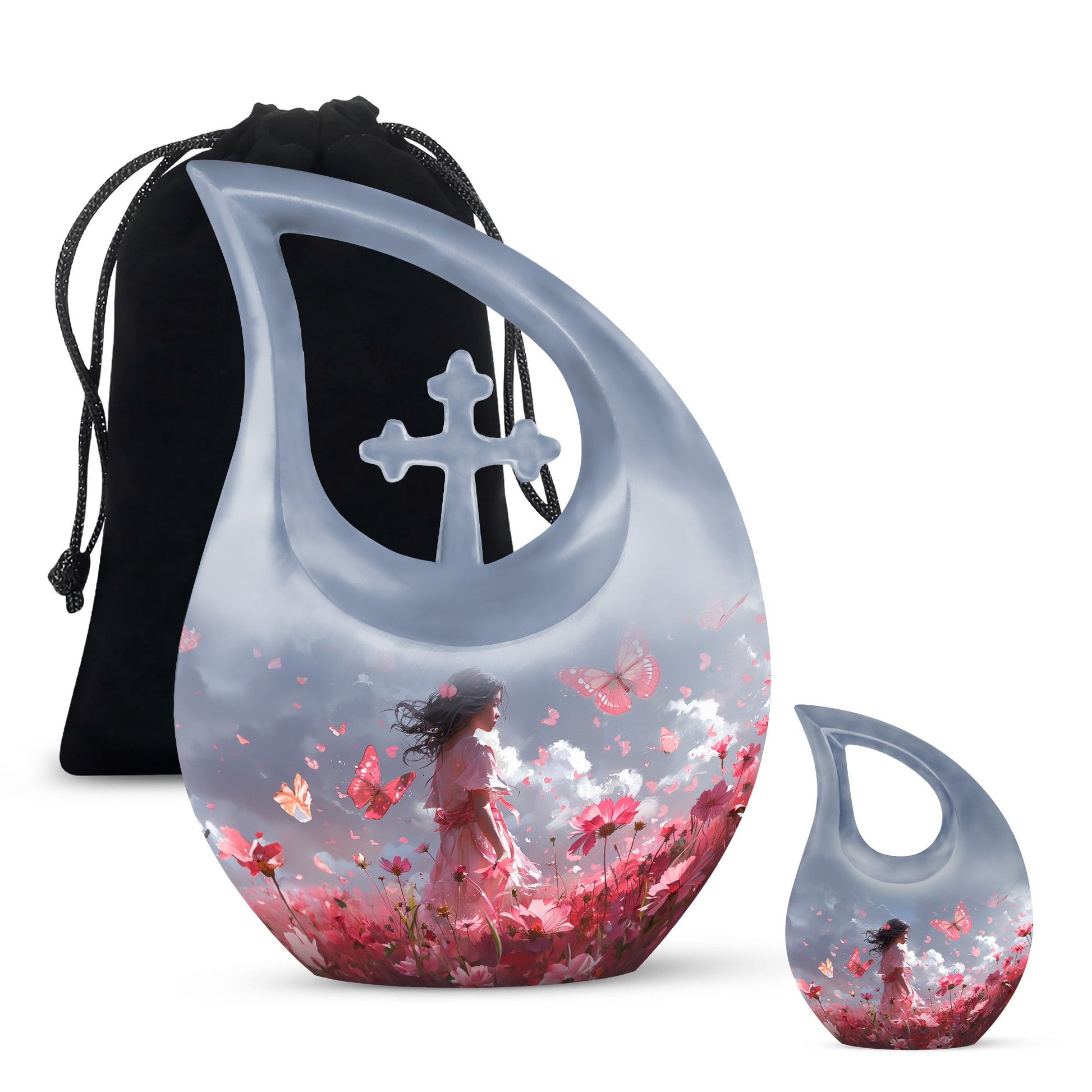 Pink Butterfly Urns For Ashes - Urn For Ashes Adult Female