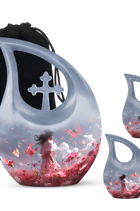 Pink Butterfly Urns For Ashes - Urn For Ashes Adult Female