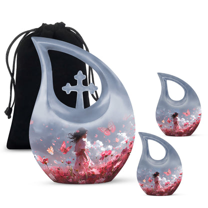 Pink Butterfly Urns For Ashes - Urn For Ashes Adult Female