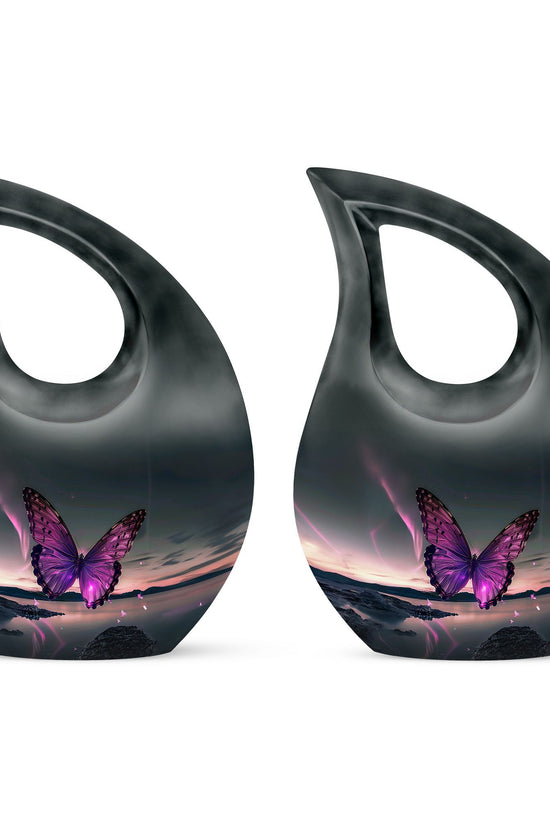 Purple Butterfly Urns For Ashes - Urns For Ashes Adult Female
