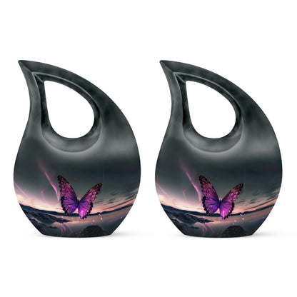 Purple Butterfly Urns For Ashes - Urns For Ashes Adult Female