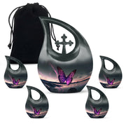 Purple Butterfly Urns For Ashes - Urns For Ashes Adult Female