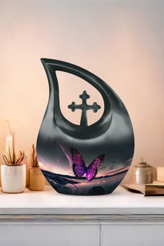 Purple Butterfly Urns For Ashes - Urns For Ashes Adult Female