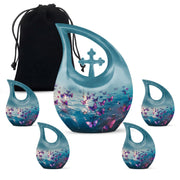 Purple Butterfly Urns For Ashes - Urns For Adult Female