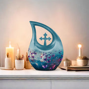 Purple Butterfly Urns For Ashes - Urns For Adult Female