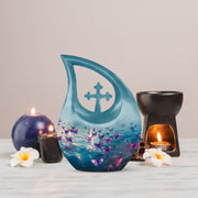 Purple Butterfly Urns For Ashes - Urns For Adult Female