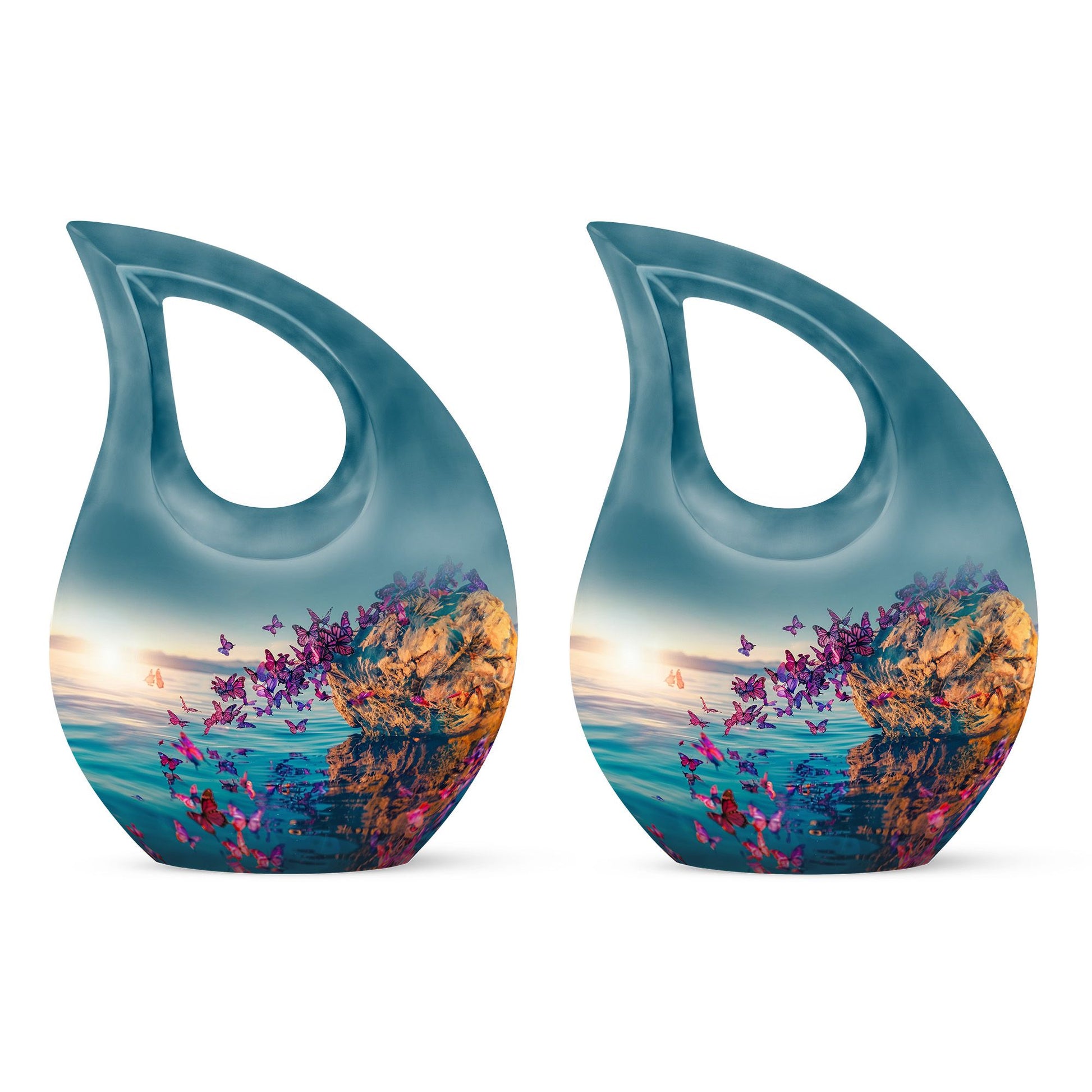 Purple Butterfly Urns For Ashes - Urns For Human Ashes Adult Male