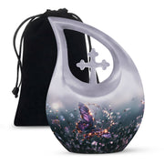 Purple Butterfly Urns For Ashes - Urn For Ashes Adult Male Small Keepsake