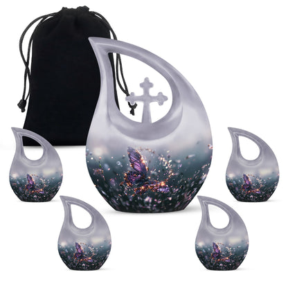 Purple Butterfly Urns For Ashes - Urn For Ashes Adult Male Small Keepsake