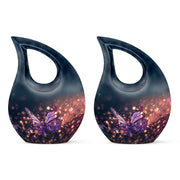 Purple Butterfly Urns For Ashes - Small Urns For Human Ashes Adult Female