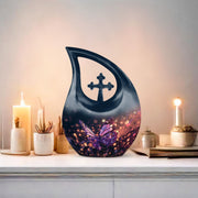 Purple Butterfly Urns For Ashes - Small Urns For Human Ashes Adult Female