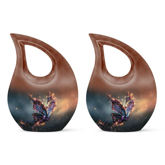 Purple Butterfly Urns For Ashes - Urns For Human Ashes Adult Male Burial
