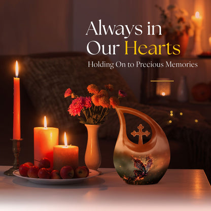 Purple Butterfly Urns For Ashes - Urns For Human Ashes Adult Male Burial