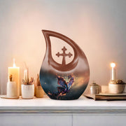 Purple Butterfly Urns For Ashes - Urns For Human Ashes Adult Male Burial